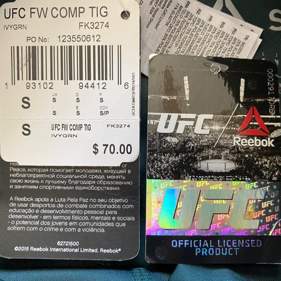 Reebok UFC Fight Week Compression Tights - Picture 1 of 13
